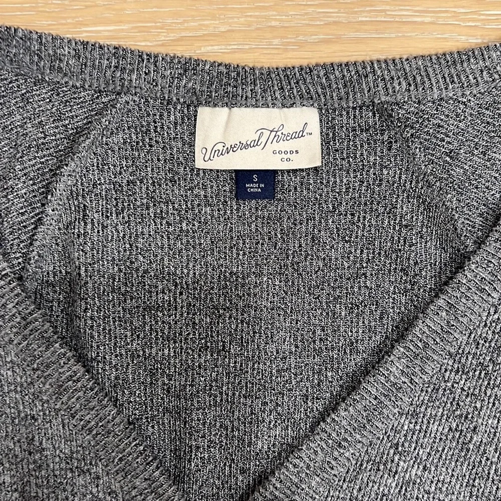 Target Casual Gray Henley Thermal Knit Sweater Top Long Sleeve Ski Base Layer - Picture 2 of 7